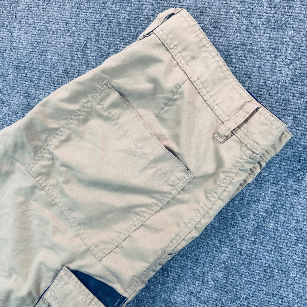 Pelagic Socorro Hybrid Fishing Cargo Shorts Men's 34 Tan Khaki Tech Hike Pockets